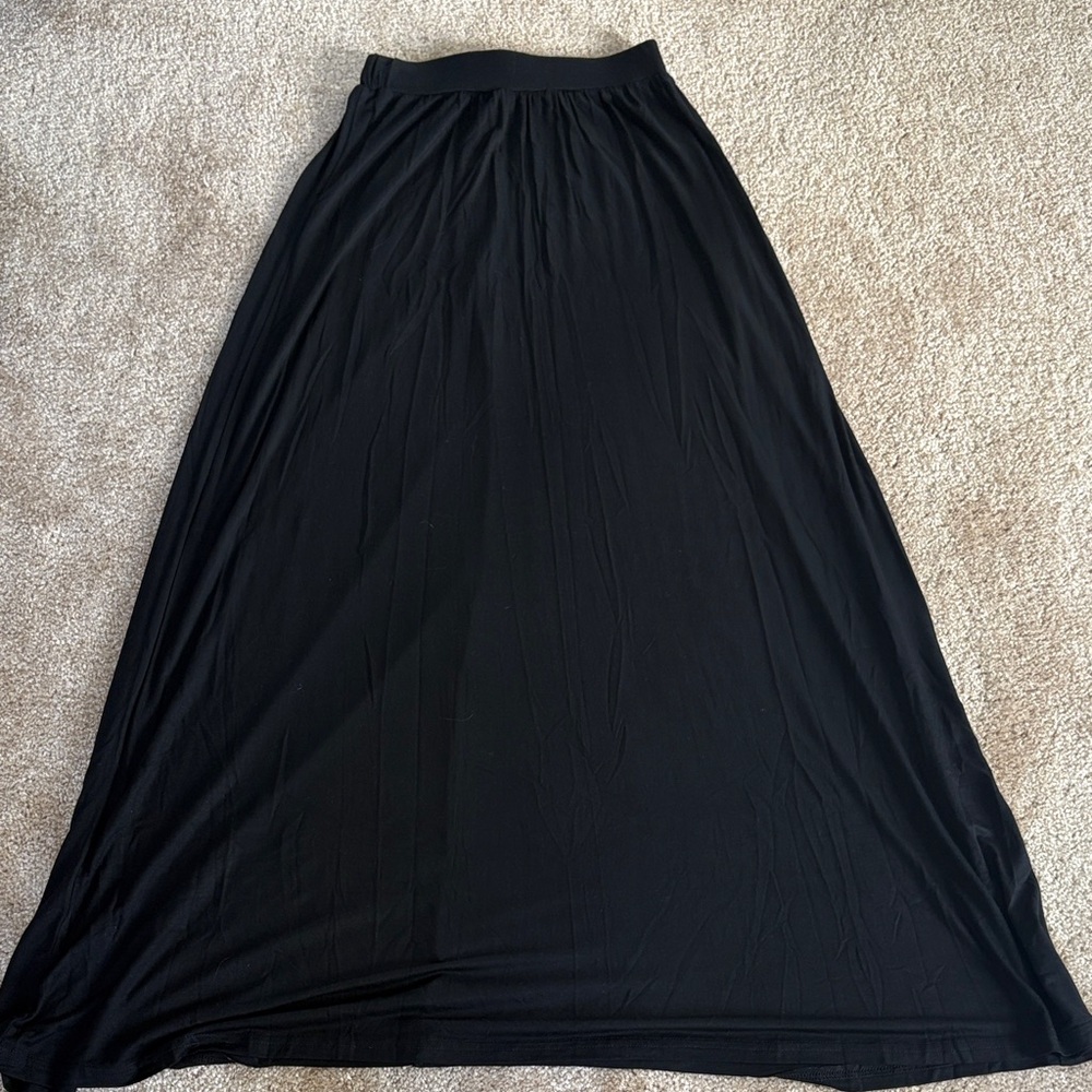 Elegant Black Maxi Skirt
